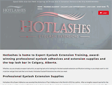 Tablet Screenshot of hotlashes.ca